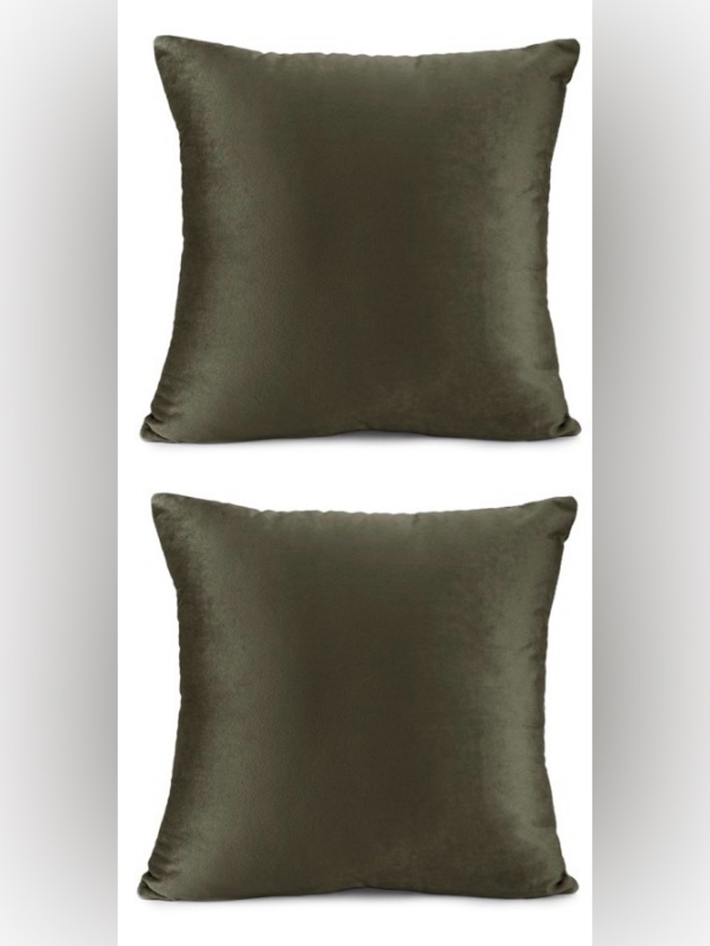 Amazon Decorative Throw Pillow Covers Olive Green Pack of 2 18”x18”